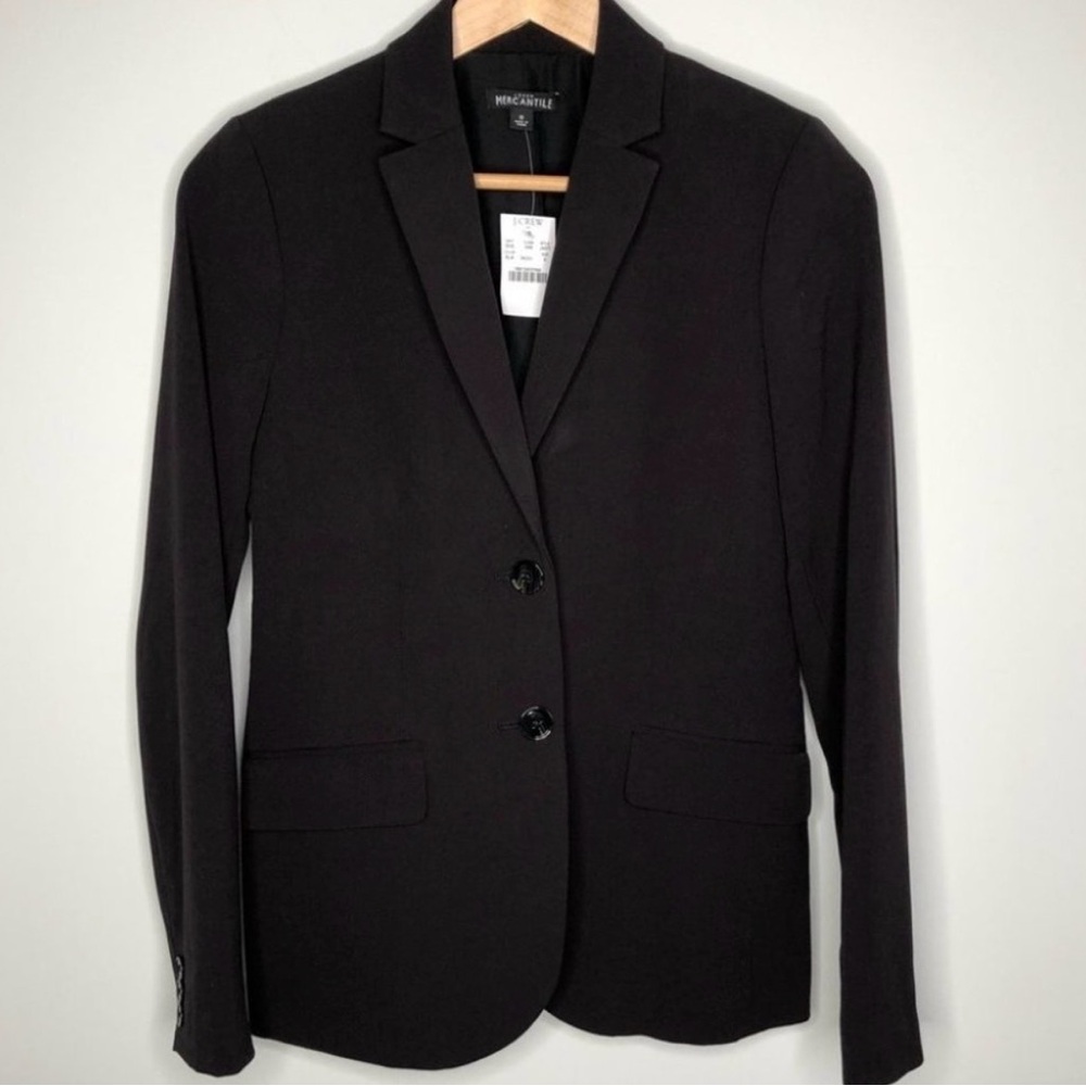 Nwt J.Crew Mercantile Black  Career Blazer Size 0